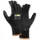 teXXor Polyester-Strickhandschuhe Latex, Packung, schwarz, 10/XL