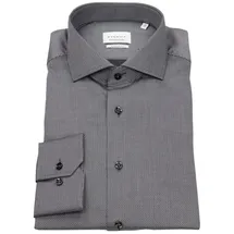 Eterna Businesshemd Modern Fit leicht tailliert bügelfrei Kentkragen grau 44