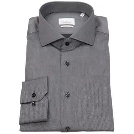 Eterna Businesshemd Modern Fit leicht tailliert bügelfrei Kentkragen grau 44