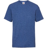Fruit of the Loom Valueweight T Kids Basic T-shirt in versch. Farben und Größen, retro royalblau meliert, 164