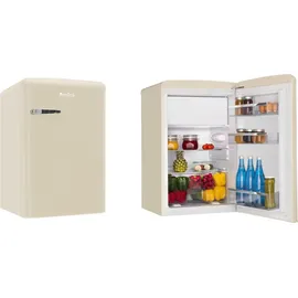 Amica KS 15615 B Retro-Kühlschrank (108 l, 860 mm hoch, Beige)