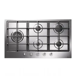 HCL90SCK/MG Gaskochfeld 90 cm mit 5 Flammen - Farbe Graphitgrau matt
