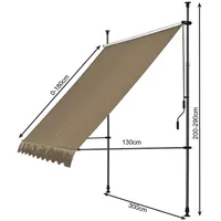 Quick Star Klemmmarkise Quick Star 300 cm beige