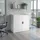 Tectake Büroschrank Stahl 90 x 40 x 90 cm grau abschließbar