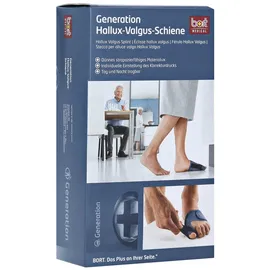 Bort Generation Hallux-Valgus Schiene re.Gr.2 blau