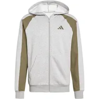 Adidas Seasonal Essentials Colorblock Reißverschlusspullover Medium Grey Heather 3XL