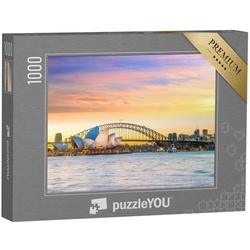 puzzleYOU Puzzle Weltberühmte Skyline von Sydney in Australien, 1000 Puzzleteile, puzzleYOU-Kollektionen Sydney, Australien, Städte Weltweit