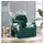 vidaXL Massagesessel Dunkelgrün Stoff 99 x 102 x 99 cm Grün mit Fernbedienung