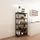 [en.casa] Schwerlastregal Stahl 90x40x183 cm Schwarz/Silber