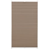 GARDINIA EASYFIX Plissee ohne Bohren, Zum Klemmen, Blickdichtes Falt-Rollo, Inkl. aller Montage-Teile, 2 Bedienschienen, Taupe, 65 x 130 cm