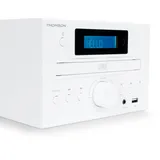 Thomson MIC121BT Micro Anlage, Bluetooth, FM-Radio, CD, MP3, USB, Weiß