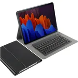 Cazy Tastatur Hülle Kompatibel mit Samsung Galaxy Tab S7 FE/Tab S7 Plus - Schutz Etui mit magnetisch (Eng. Int.), Tablet Tastatur, Schwarz