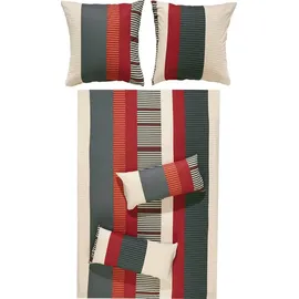 REDBEST Single-Jersey Bettwäsche rot 155x220+40x80 cm