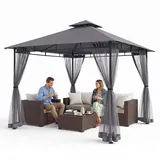 Sekey Pavillon 3 x 3 m inkl. 4 Seitenteile Grau