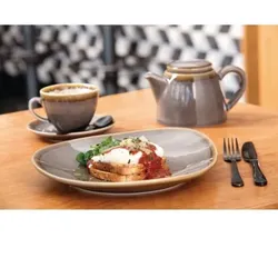 Olympia Kiln Cappuccinotasse Rauch 340ml - 6 Stück