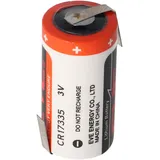 Eve CR17335 3V Lithium Batterie mit Lötfahnen oder Lötpaddel auswählbar