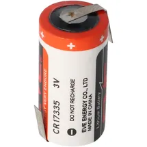 Eve CR17335 3V Lithium Batterie mit Lötfahnen oder Lötpaddel auswählbar