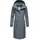 Ragwear Damen Langer Wintermantel Warmer wasserdichter Parka mit Schlüsselanhänger Refutura Remake Grey Gr. 3XL - 3XL
