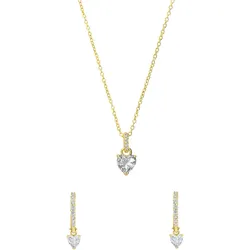 Lucardi Schmuckgeschenkset 925 Silber Schmuck-Set   Damen 