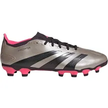 adidas Predator League MG Platinum Metallic / Aurora Black / Turbo 42 2/3