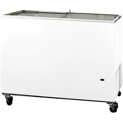 Horizontale Gefriertruhe 155 cm mit Glastüren für die Gastronomie. Horizontale Tiefkühltruhe für Bar und Restaurant.
