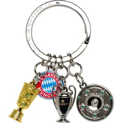 FC BAYERN MÜNCHEN Schlüsselanhänger Erfolge - silber