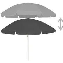 vidaXL Strandschirm Ø 240 cm anthrazit