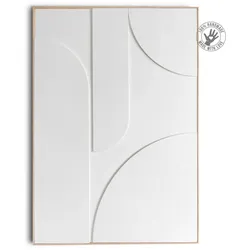Bild REINDERS "Saturn", weiß (farbe bild(er): weiß), B:70cm H:100cm T:3cm, MDF, Bilder, mit 3D-Textur