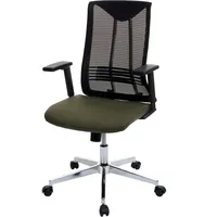 Mendler Bürostuhl HWC-J53, Drehstuhl Schreibtischstuhl, ergonomisch Kunstleder olivgrün -