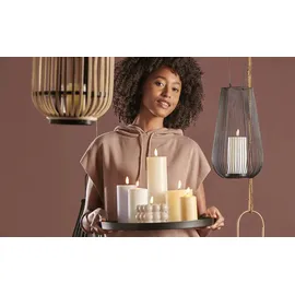 Möbel Kraft Windlicht   schwarz   Metall,Glas