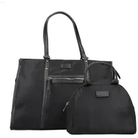 Rieker Damen Shopper elegante Schultertasche mit kleiner Tasche H1542, Farbe:Schwarz - Schwarz