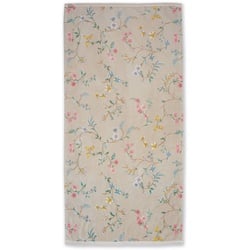 PIP Studio Duschtuch Les Fleurs 70 x 140 cm Baumwolle Braun Khaki