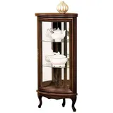 Schrankvitrine Eckvitrine Glasschrank Schrankregal Glasvitrine Regal Vitrine