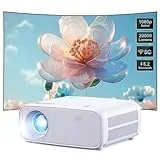 Beamer mit WiFi Bluetooth, Mini Outdoor/Home Video Beamer, Full HD Native 1080P Tragbarer Projektor 4K Heimkino 18000 Lumen, Kompatibel mit iPhone/Android