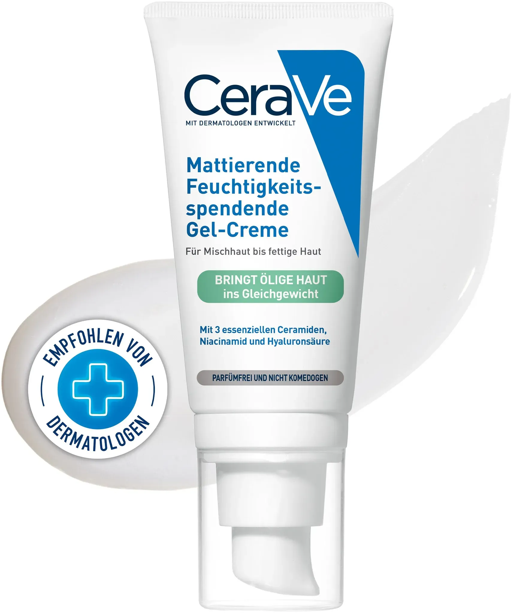 CeraVe Mattierende Feuchtigkeitsspendende Gel-Creme: Spendet Feuchtigkeit und absorbiert überschüssigen Talg bei öliger und fettiger Haut