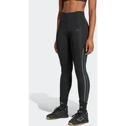 Trainingstights ADIDAS PERFORMANCE "OPT 3S 1/1", Damen, Gr. M, N-Gr, schwarz, Obermaterial: 77% Polyester, 23% Elasthan, sportlich, Hosen