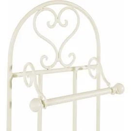 Ambiente Haus Toilettenpapierhalter AMBIENTE HAUS "Antik", weiß, B:21cm H:81cm, Eisen, Keramik, Toilettenpapierhalter, antikweiß