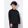 MIAMODA Hemdbluse oversized allover mit Glitzersteinchen schwarz 50