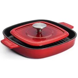 WOLL Iron Steakpfanne 24 x 24 cm rot