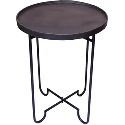 Concept Vanja Beistelltisch schwarz Metall - Schwarz