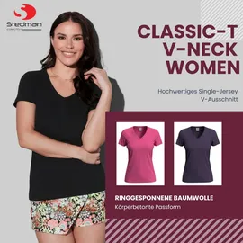 Stedman - Damen Classic V-Neck T-Shirt \ST2700\" - Bright Royal), / L)