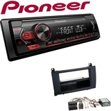 Pioneer 1-DIN Autoradio USB AUX Android Einbauset für Mercedes-Benz SLK Canbus