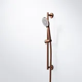 Steinberg Serie 340 Brausegarnitur, inklusive Handbrause, 3-fach verstellbar, Brauseschlauch, Brausestange 600mm, 3401601BC, Farbe: Brushed Copper