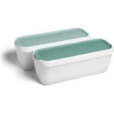 Springlane 2er-Set Eisbehälter für Speiseeis 1 L, Aufbewahrungsbehälter, Gefrierdosen, Eis-Container BPA-frei in Lebensmittelqualität