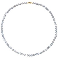 Firetti Perlenkette »Schmuck Geschenk Gold 375 Halsschmuck Halskette Perle«, 15418509-5 gelbgoldfarben-grau