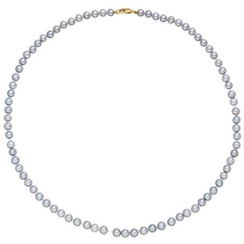 Firetti Perlenkette »Schmuck Geschenk Gold 375 Halsschmuck Halskette Perle«, 15418509-5 gelbgoldfarben-grau