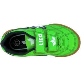 LICO Bernie V Hallenschuhe, Grün Marine Weiß, 32 EU