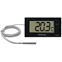 Hotloop Backofenthermometer Digitales Grill Ofen Bratenthermometer, Fleischthermometer für Backofen mit Großer Anzeige, Temperaturbereich bis 300°C