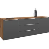 borchardt Möbel Sideboard »Oliva«, Breite 166 oder 200 cm grau