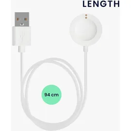 kwmobile Smartwatch Ladekabel für Michael Kors GEN 6 / GEN 5e / GEN 5 / GEN 4 Watch / Skagen Falster 2 USB Ladekabel für Smartwatch - Smart Watch - Weiß